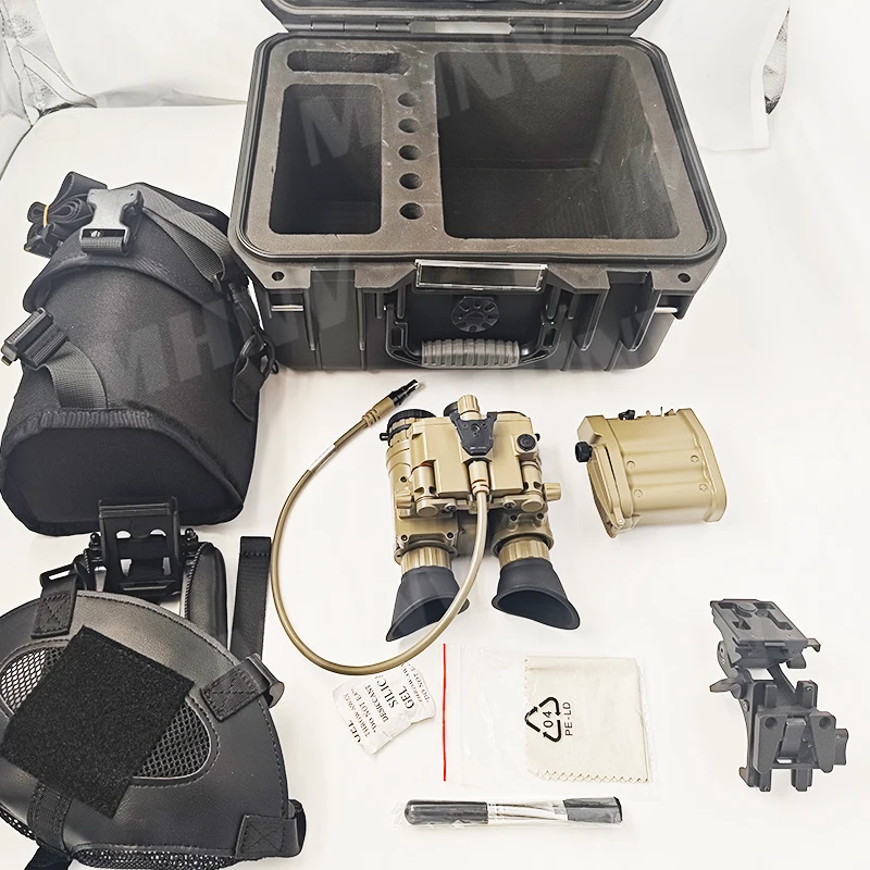 MHNV Fusion Binocular NNVT Gen2+ Green Phosphor FOM1600 White Phosphor Auto Gated with 12um 640 Thermal Night Vision Goggles