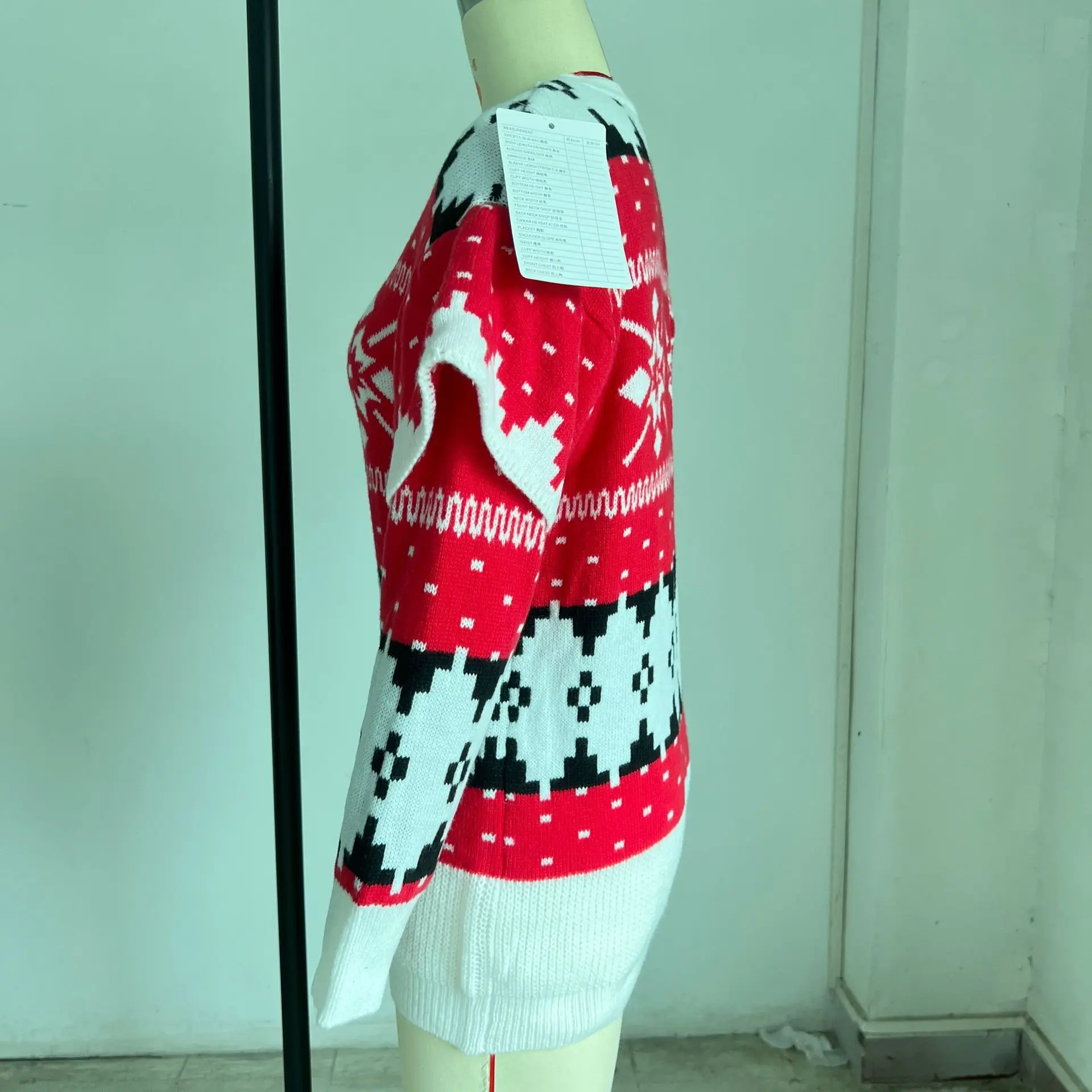 Christmas Casual V-neck Pullover Knit main image 0