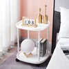 White plastic coffee table