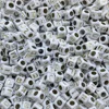 6x6mm White + Gold