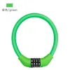 Green four-digit combination lock