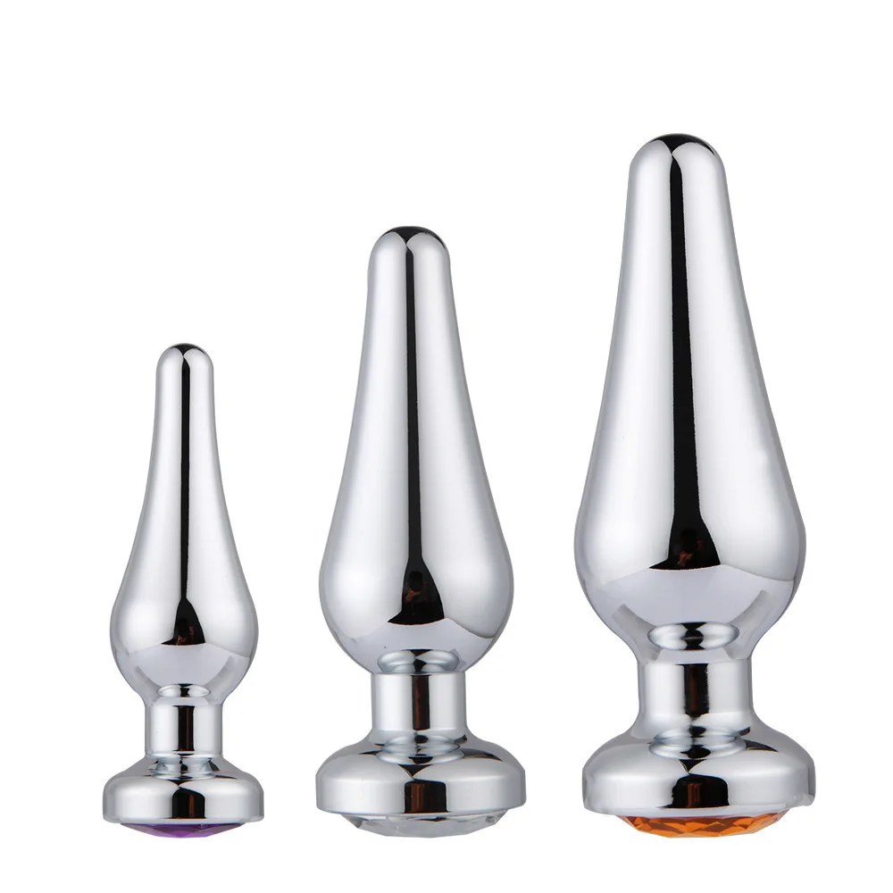 Rainbow Metal Small Size Set Heavy Anal Beads Butt Plug Jewelry Anus Stimulator Sex Toy for Men Women Bdsm Prostate Massage