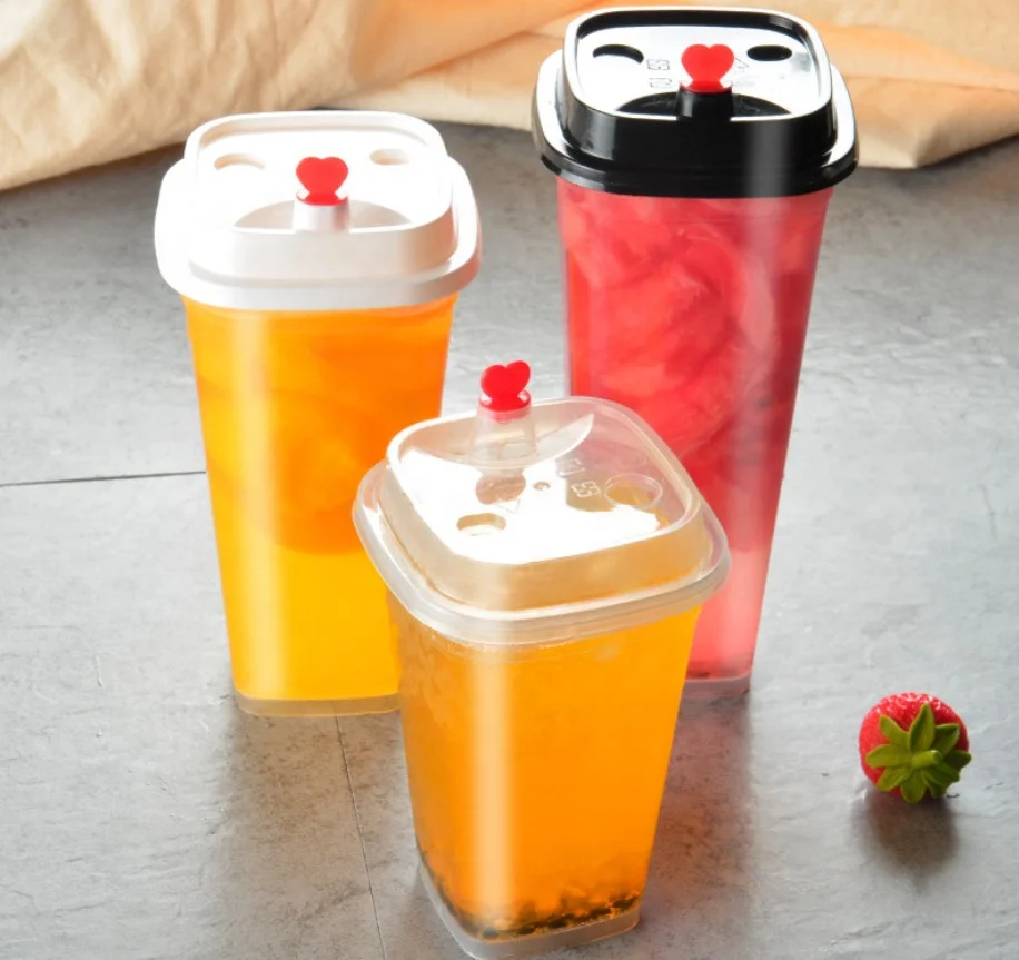 U Shape 500ml Disposable Plastic PP Cups Injection Mold Disposable Bubble  Tea Cups