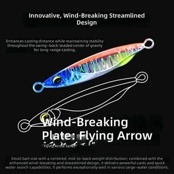 CHEERY Colorful 7g 10g 15g 20g 25g New Design Hard Sinking Sea Bass Fishing Lures Bodies Metal Lure Jig Slow Jig Lures – Metal Jig – view 4