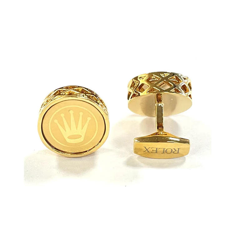 Famous Brand Cuff Links Custom Made Design Logo Enamel Cufflink