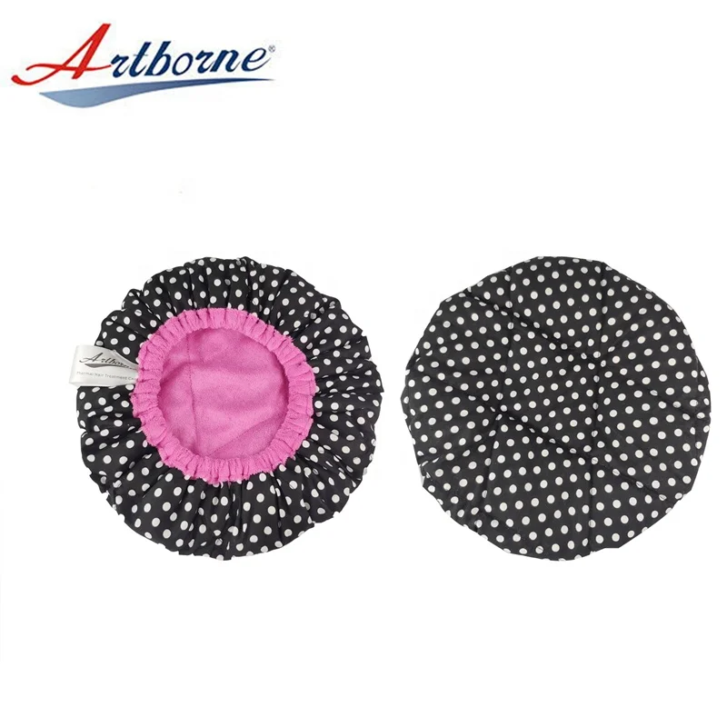 Льняной гель глубокое кондиционирование Тепловая крышка безопасная микроволновая Горячая крышка для естественных вьющихся текстурированных волос уход за сушкой крышка в горошек