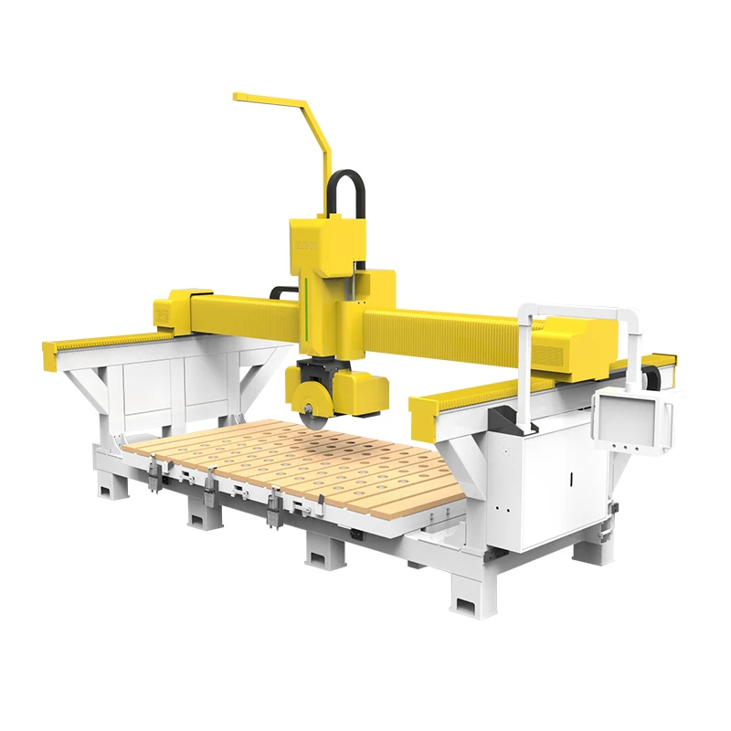 Cnc Router Marble Tiles Sintered Stone 5 Axis Bridge Saw Granite Natural Stone Cutting Machines