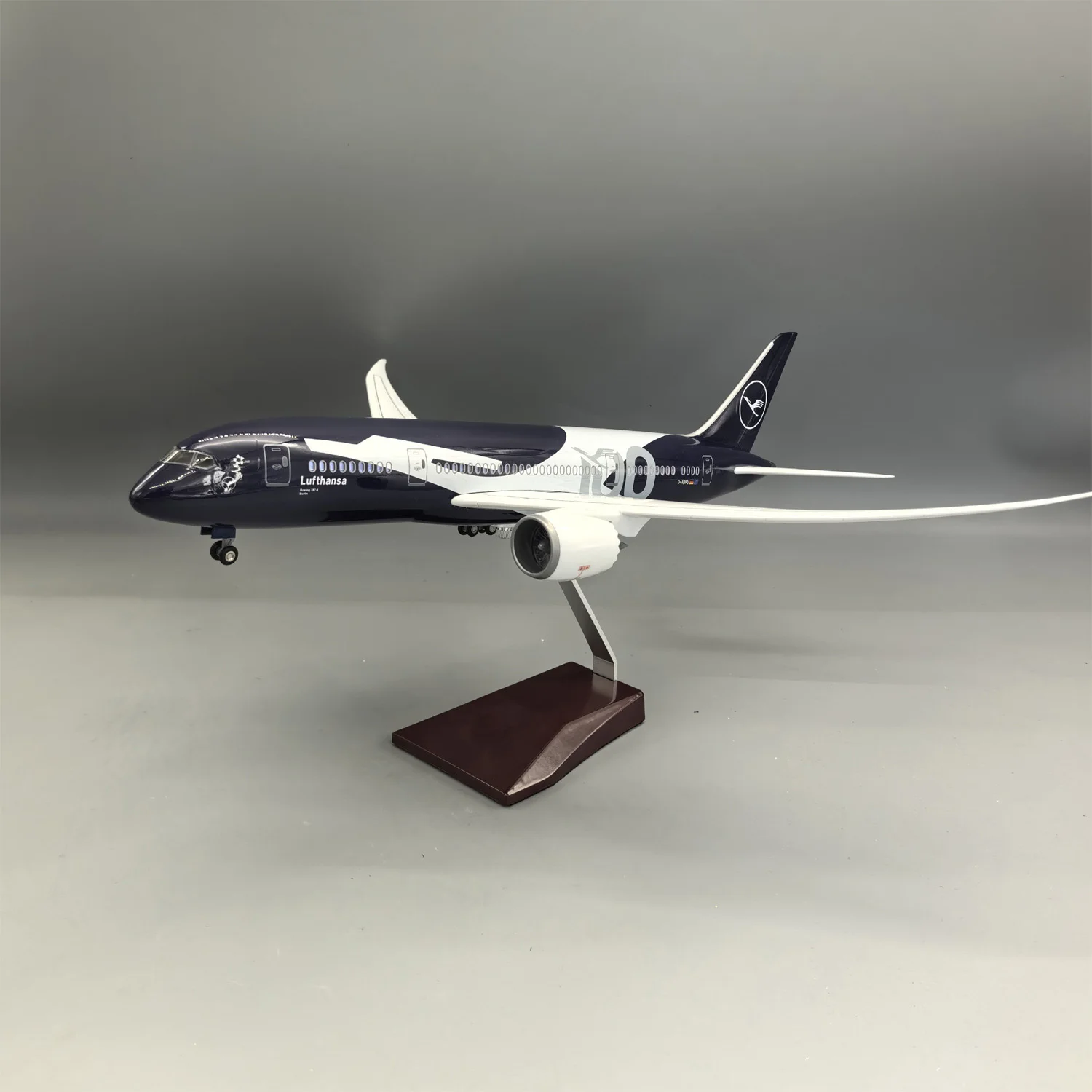 1/145 Scale 43cm Lufthansa 100th Anniversary Livery Boeing 787-9