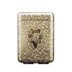 Luxury Vintage Engraved Cigarette Case Shelby Container Pocket Cigarette  Case Holder Cigarette Storage Box Smoking Accessories
