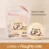Plush powder puff-mischievous cat