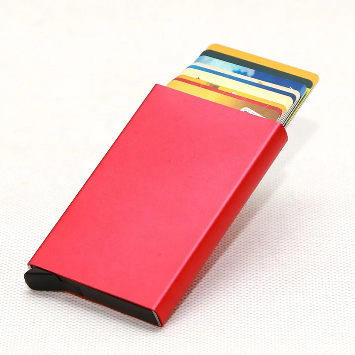 Factory Direct 10 Cards Large Capacity Automatic Aluminum RFID Blocking Laser Logo