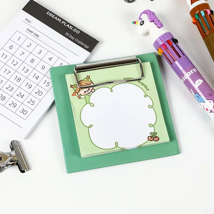 Оптовая Продажа с фабрики Симпатичные Студенческие канцелярские принадлежности самоклеющиеся липкие блокноты набор липких заметок шинкой