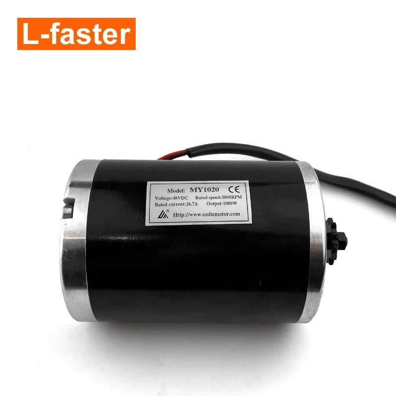 Cheap Diy 48V 1000W Electric Scooter Go Kart Brushed DC Motor 80cc Motorised Bike Kit