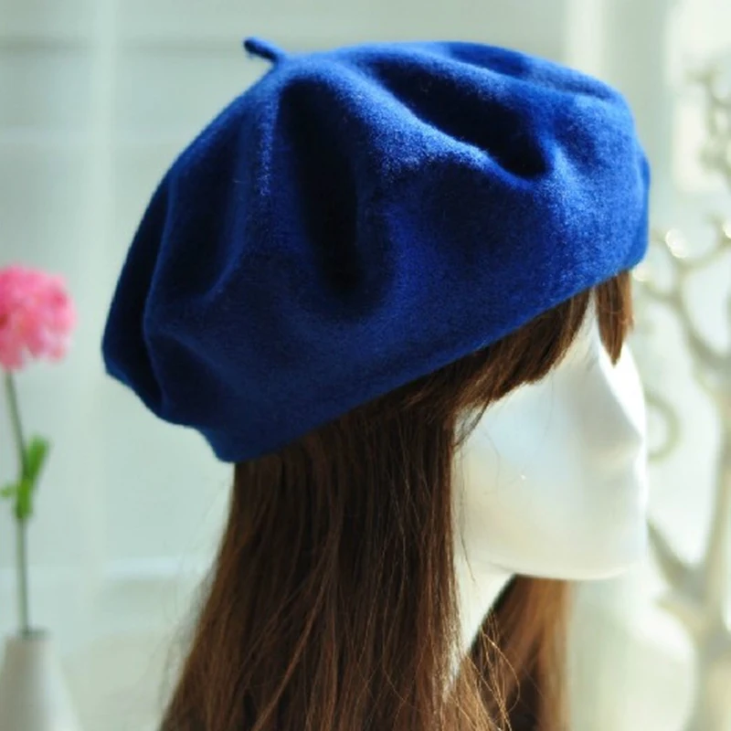 women's blue beret