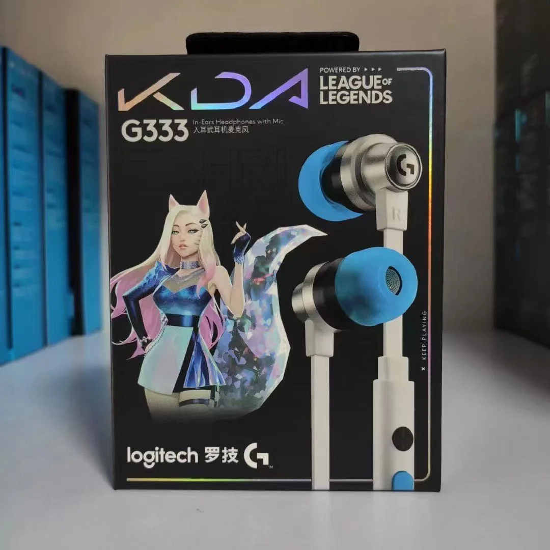 Original Logitech G333 Kda Limited Version In-ear Wired Gaming Earphone ...