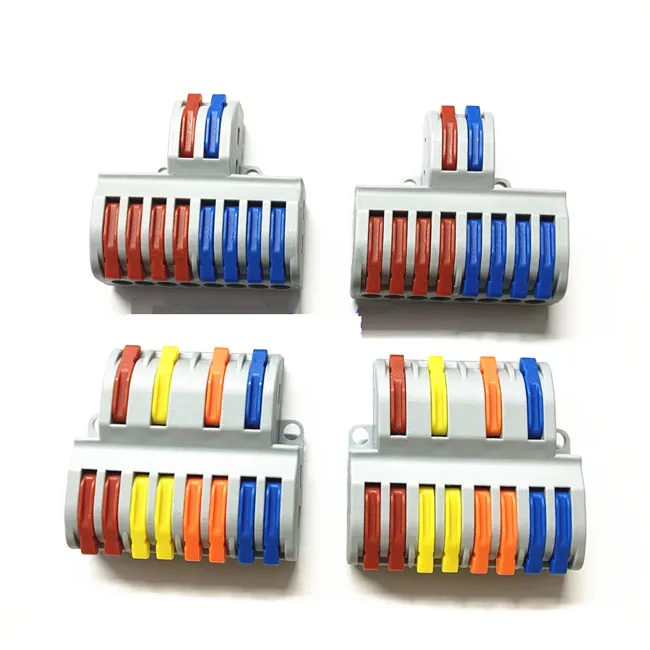 Supplier SPL84 Electrical 4 in 8 Out Terminal Connector Quick Connect Terminal Quick Splice Wire Connector