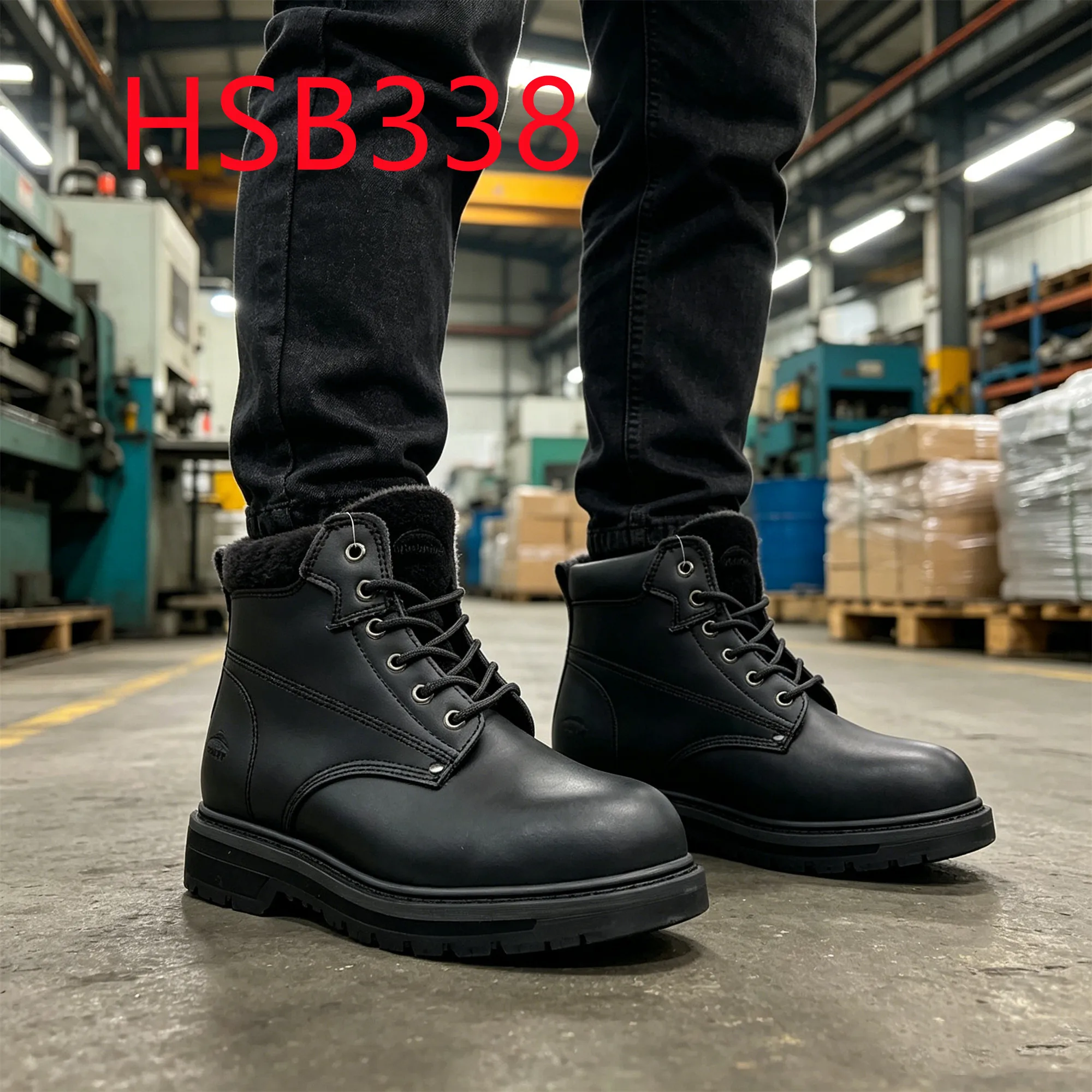 HY,Chemical Production Against Moisture Goodyear Technology Safety Boots Factory Price Unisex Steel Toe Work Footwear HSB338