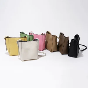 Custom Wholesale 2026 New Hand Bags Women's Genuine Leather Sling Small Mini Bucket Bags for Ladies