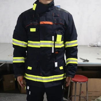 Fire fighting Uniforms with Clothing in fire for fire proof clothing