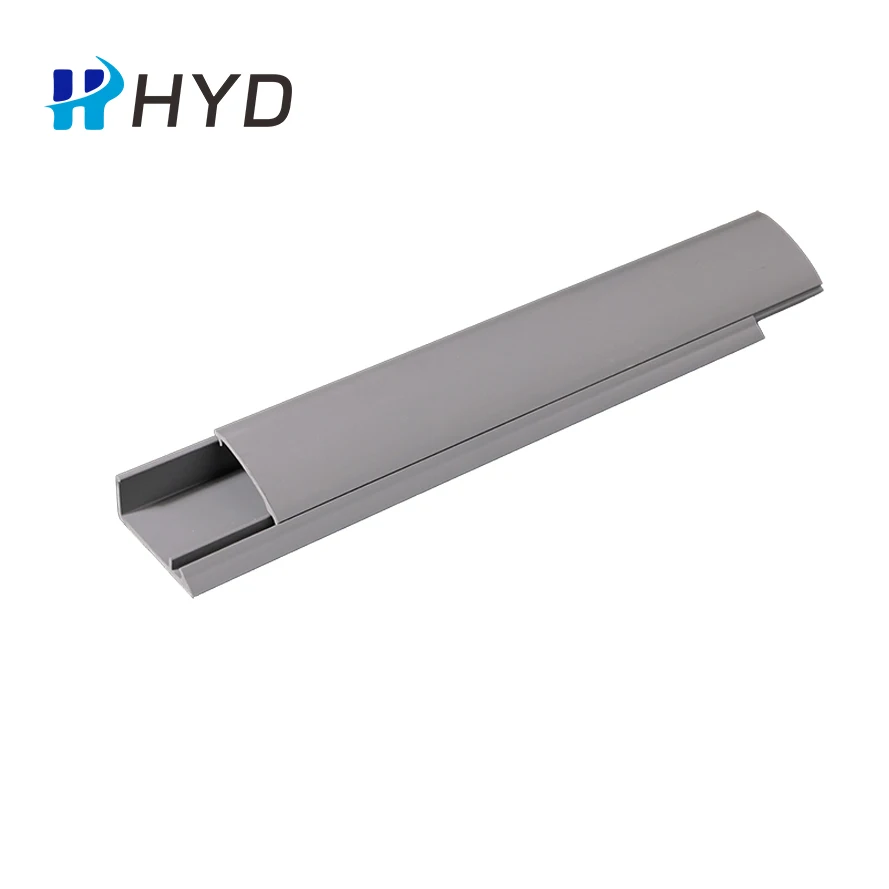 Triangle PVC Cable Trunking Waterproof and Flameproof Slotted Floor Corner Wiring Duct