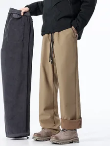 Custom Men's Autumn Winter Waterproof Pants Fleece-lined Outdoor Climbing Pants