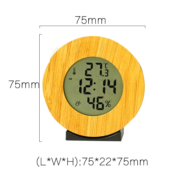 Generic 3 in 1 LCD Digital Thermometer Hygrometer Temp & Humidity Meter Alarm Clock Color White