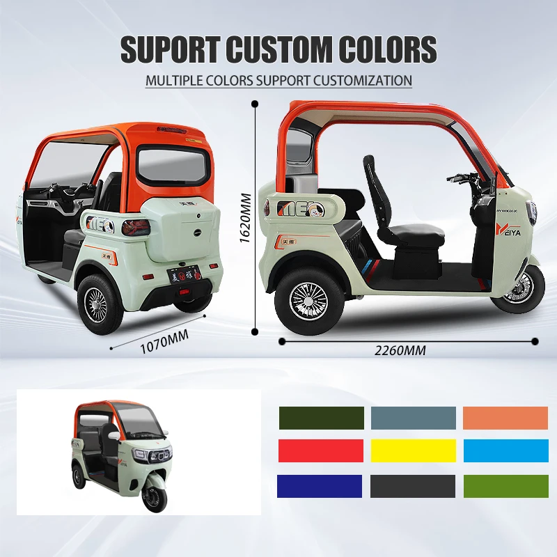 KEYU 2024 New China's Cheap Petrol 3 Wheel Tricycle Passenger Tricycle 3 Wheel Car Taxi for Sale