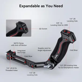 SmallRig Adjustable Sling Handgrip Gimbal Sling Handle for RS3 Mini, RS3, RS3 Pro, RS2, RSC2 Stabilizer - 3028D detail image