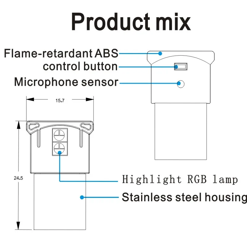 Прямая поставка с фабрики оптовая продажа USB RGB Звуковое управление музыкальный ритм светодиодная подсветка для компьютера автомобиля пикапа