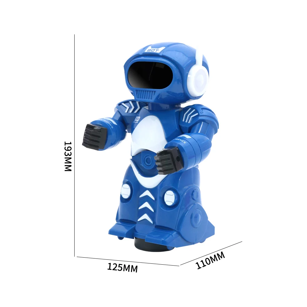 Huiye 360 Rotating Smart Space Dance Robot Electronic Walking Toys With Music Light for Kids Robot De Juguetes