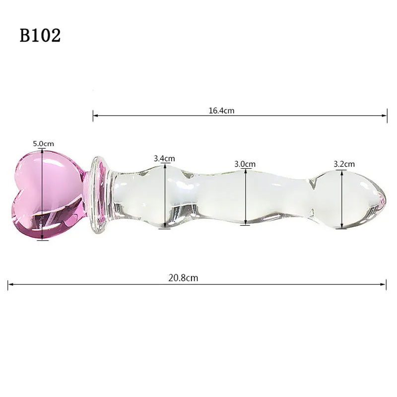 Free Custom Box - Realistic G-spot Bent Sex Penis Toy Spiked Women Masturbate Crystal Glass Sex Toys Sexy Toy Women Dildos
