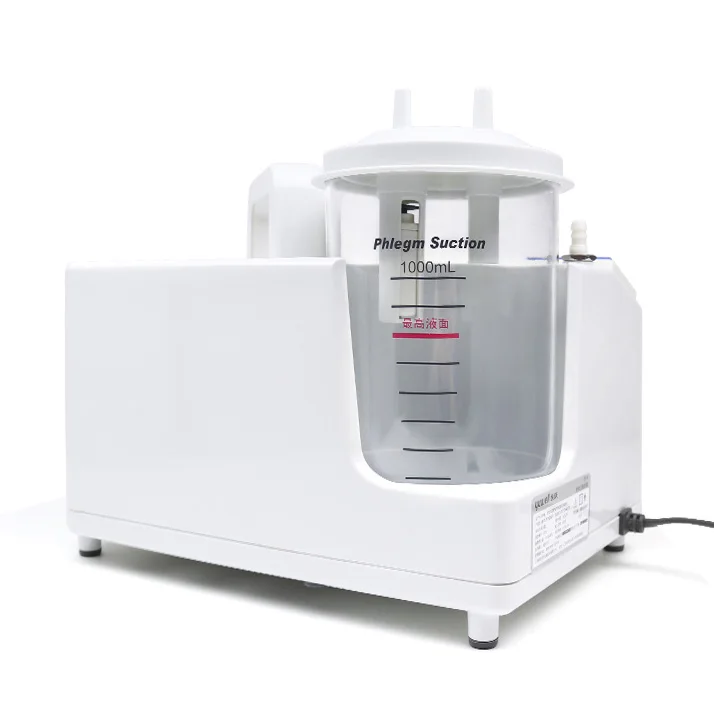 Yuwell 7E-A 医療用ポータブル吸引器 - 1000mL、音静かで使いやすい