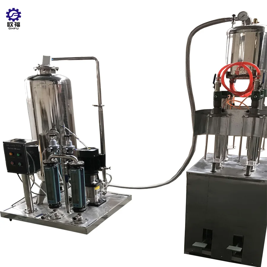 Поставка из Китая аппарат для наполнения и смешивания лимонной соды приготовления сияющей воды