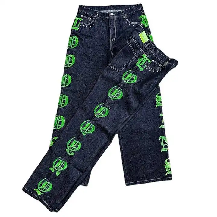 For High Waist Loose Fit Boot Cut Red Tornado Raw Japanese Selvedge Denim Jeans Breathable Cotton Washed Men