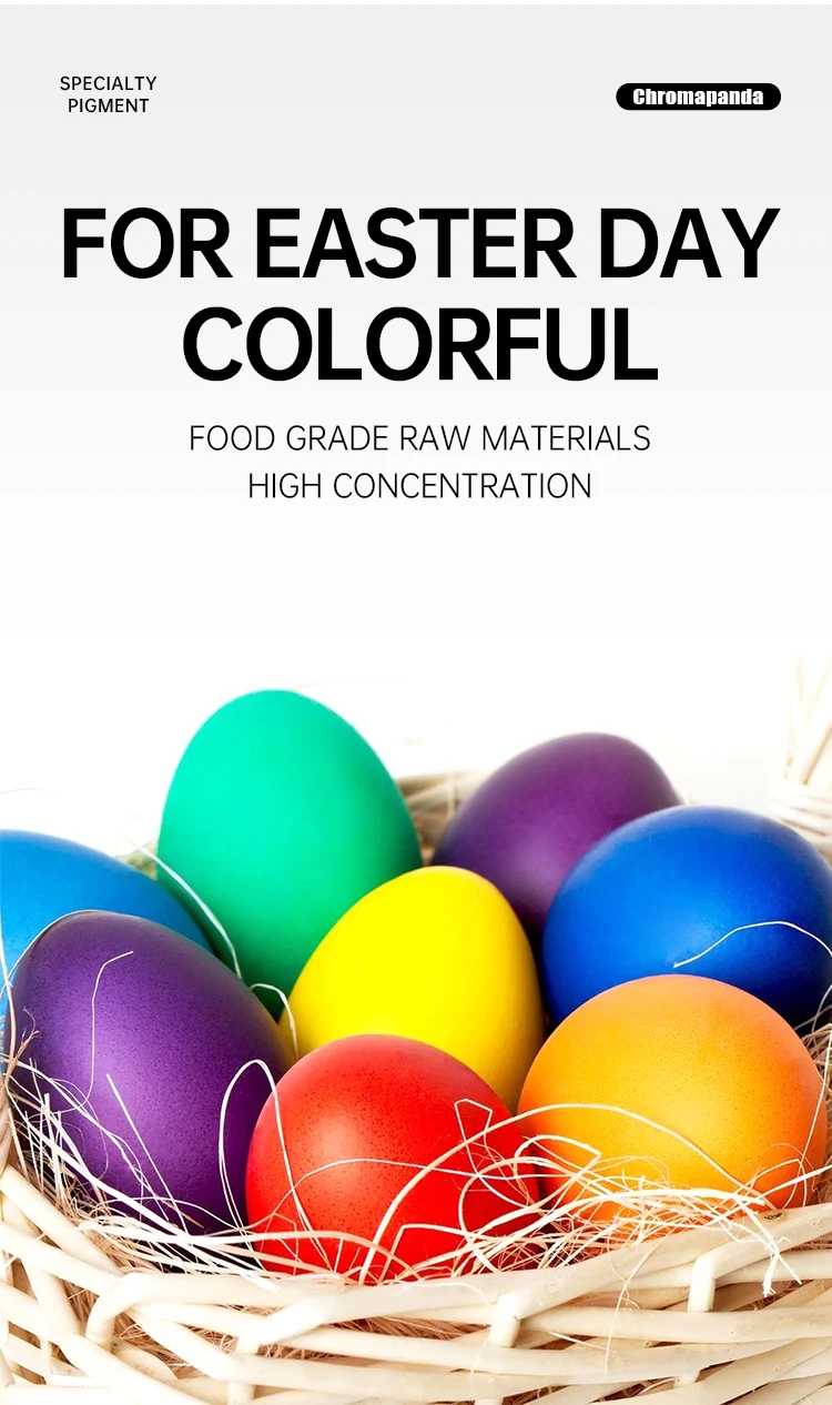 Chromapanda Factory Sale Edible Food Dye Pigment Tablets Easter Party