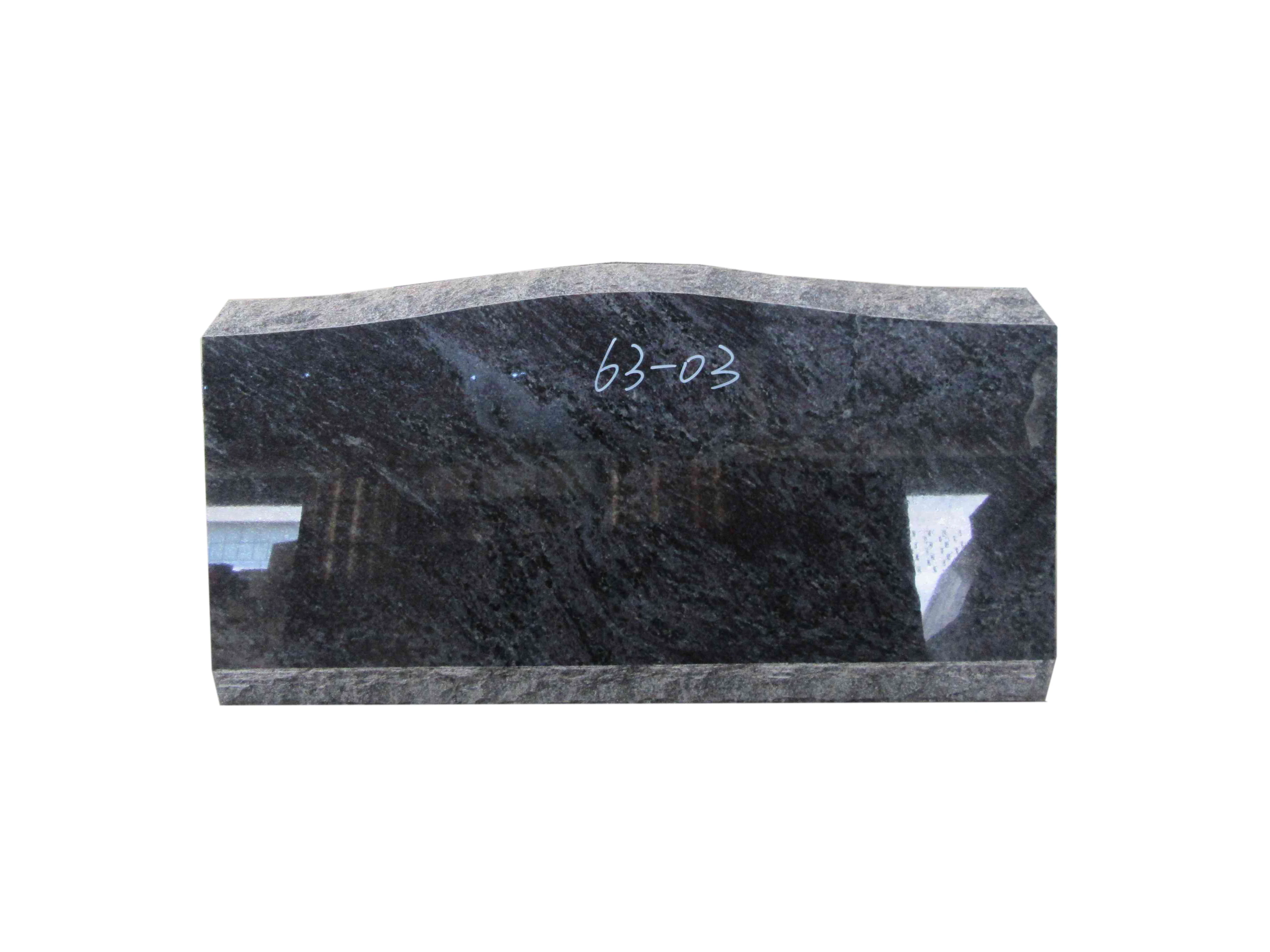 cheap bahama blue granite monuments slant markers  headstone for cemetery