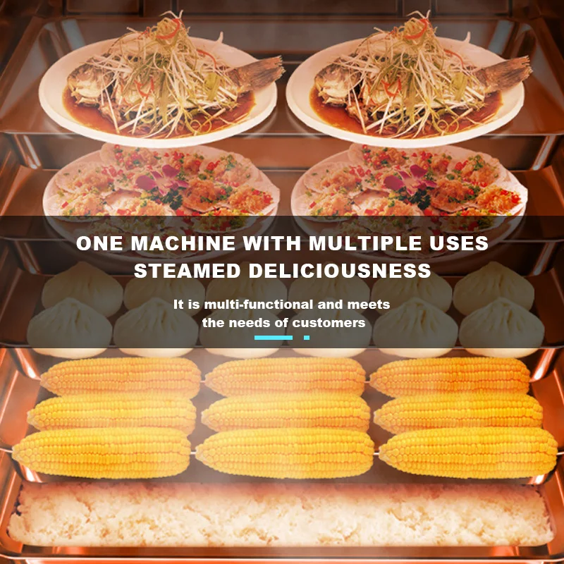 Commercial Electric Gas Rice Steaming Steam Machine Steamed Cabinet Steamer