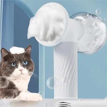 New Design Pet Intelligent Bath Bubble Machine Handheld Cats Dogs Bathing Automatic Foamer Pet Cleaning Bath Supplies