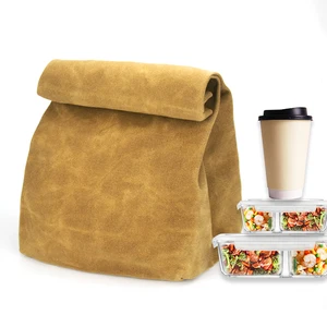 Wholesale Insulated Tote Waxed Canvas Lunch Bag