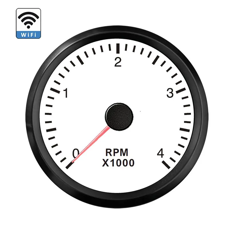 Universal 52mm Wifi Tachometer Diesel Engine Parts Tachometer Suitable for All Kind of Ohm Range Truck Vehicle Boat RPM Meter