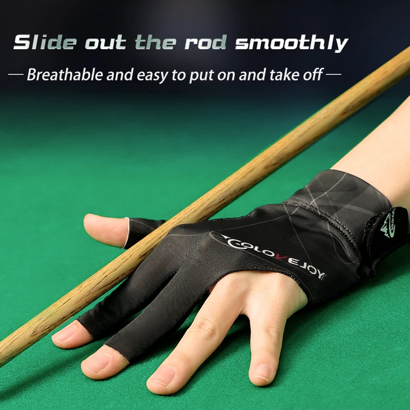 Cue Stick Billiard Gloves Breathable 3 Finger Billiard Gloves Snooker