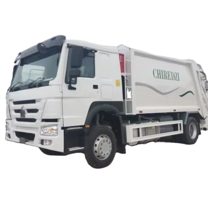 Мусоровоз 10-15 кубических метров тяжелый грузовик для сбора мусора