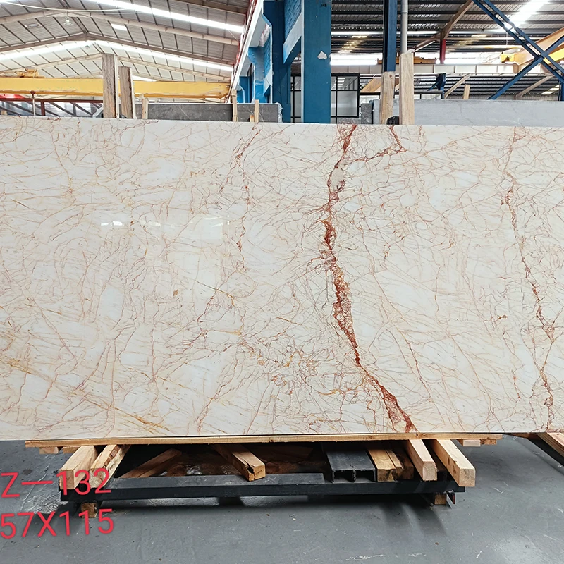 product polishing golden spider marble beige marble bathroom slab hotel wall and floor tiles beige marble step stairs-2