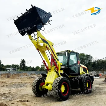 YESBRTTER ZL20 Mini Wheel Loader 2 Ton 4WD 2000kg Bucket Capacity Front End Loader Fast Shipping Featuring Yunnei Attachments