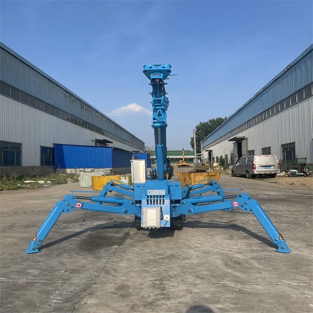 Light and Small Spider Crane with Remote Control Operation, Telescopic Boom Lifting, Lightweight and Widely Applicable
