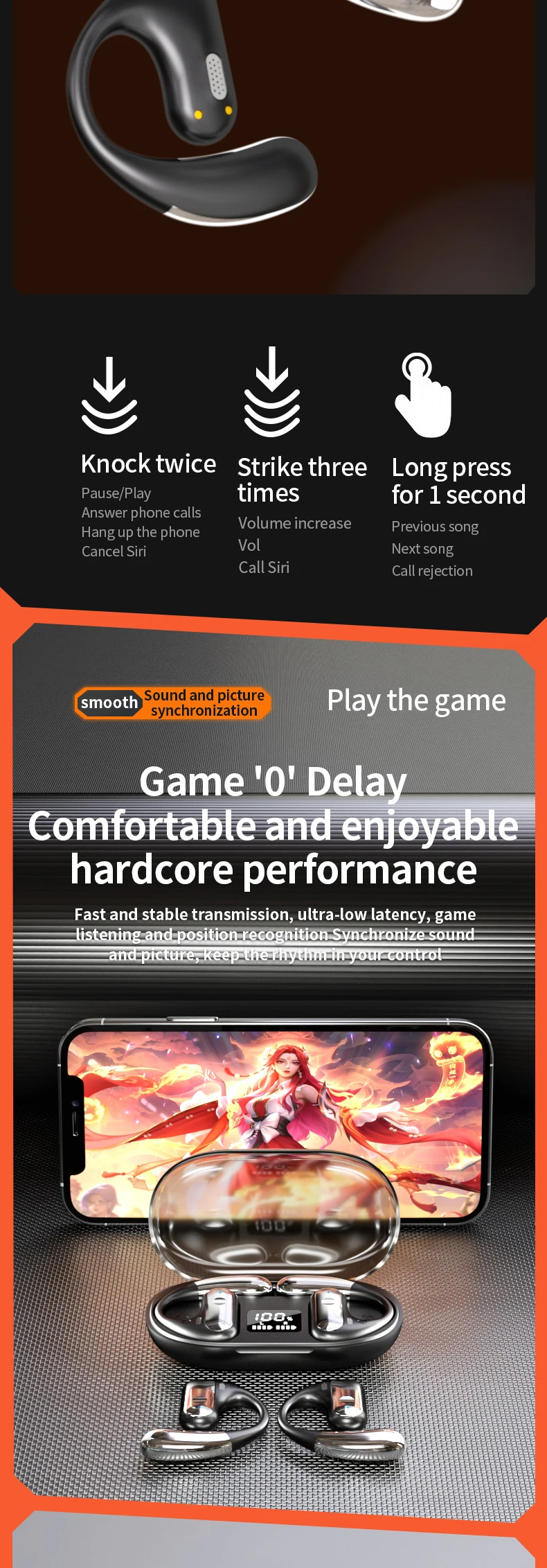 Q28 Wireless Headphones TWS Waterproof Touch Control In-ear Noise Reduction Earbuds Sports Headset Cancelling With Microphone