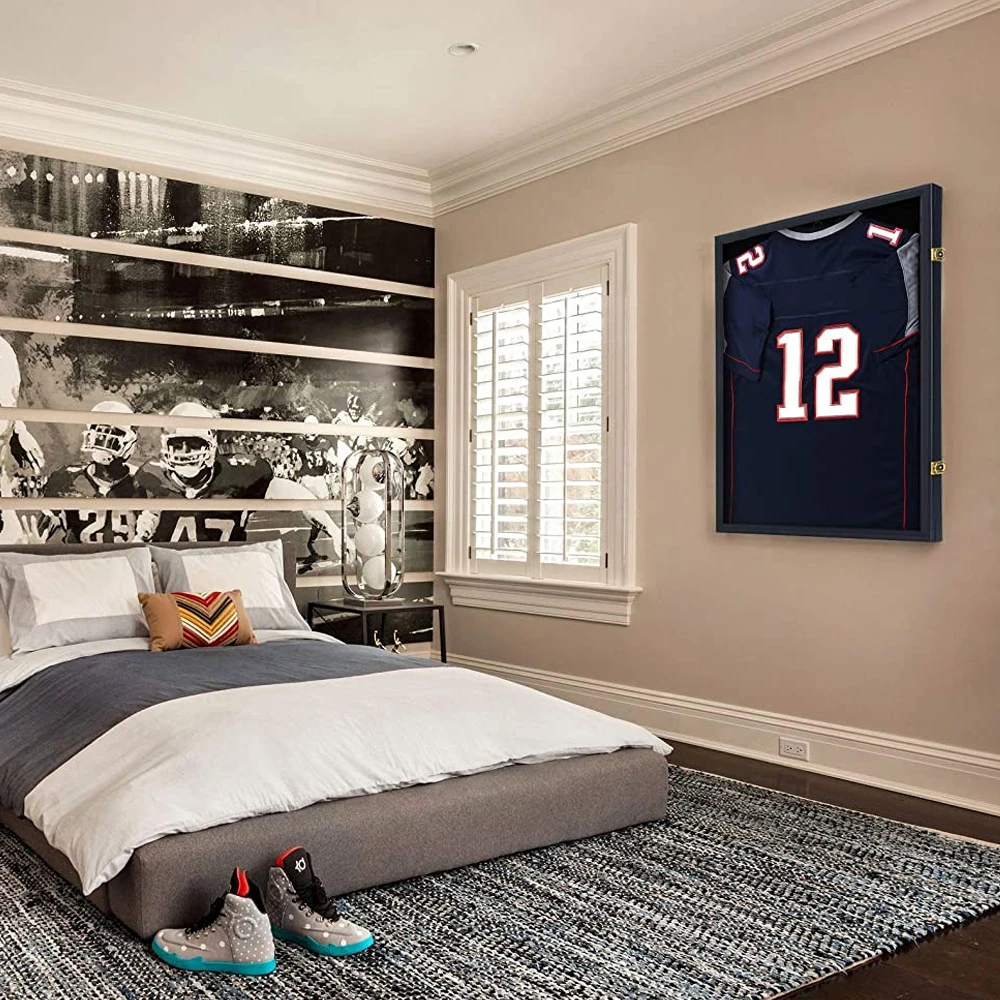 Sports Jersey Frame Display Case Lockable Jersey Display Frame With 98