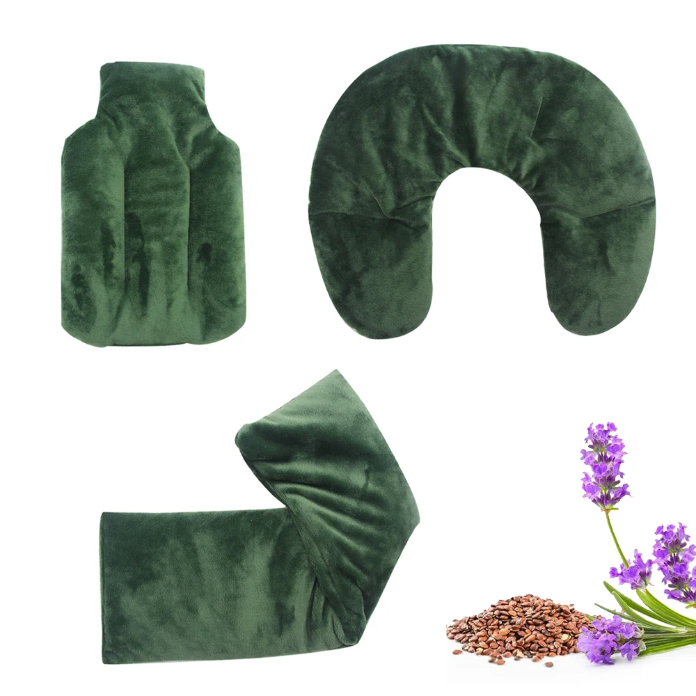 wheat bag microwave clay beads heat pack reusable lavender aromatherapy period pain heating pad for back shoulder neck