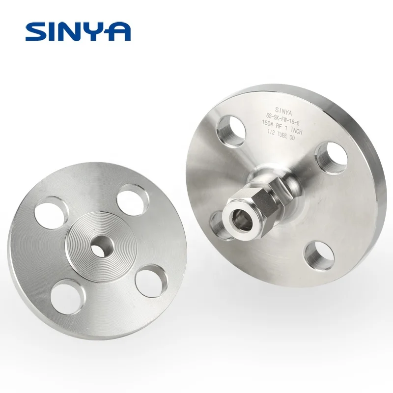 Прибор Flang адаптер китайского производства Swagelok фитинги 316L нержавеющая сталь Компрессионный фитинг двойной фланец адаптер