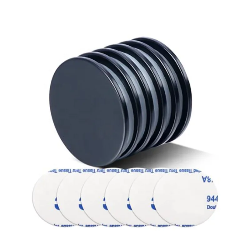 Waterproof Black Rubber Epoxy Coated Round Neodymium Magnets